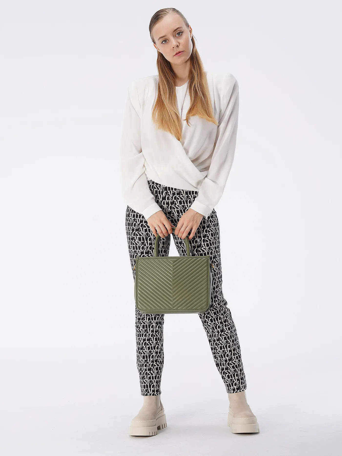 LES VISIONNAIRES | Ledertasche - Tot Bag LENA QUILTING | 